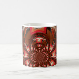 Caneca De Café Hakuna Matata Halloween Mask Kaleidoscope Abstrato