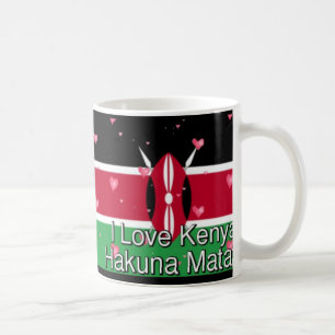 Caneca De Café Hakuna Matata I love Kenya Gift Mugs