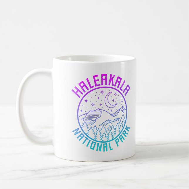 Caneca De Café Haleakala National Park Hawaii EUA Gradient (Esquerda)