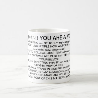Caneca De Café Hallmarks of MORONS!