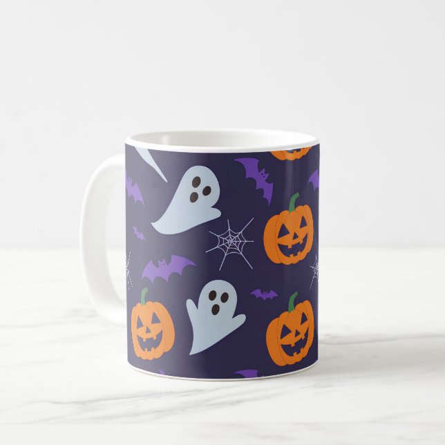 Caneca De Café Halloween (Frente Esquerda)