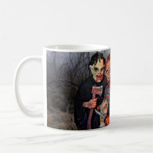 Caneca De Café Halloween assustador.