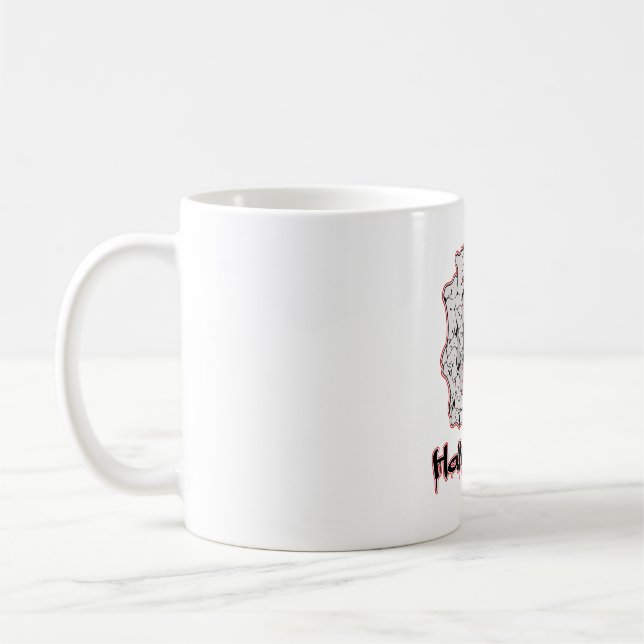 Caneca De Café Halloween - Assustador (Esquerda)