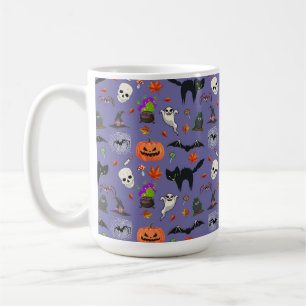 Caneca De Café Halloween Bonito E Louco