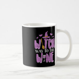 Caneca De Café Halloween Bruxa Caminho Para Festa Engraçada De Fe