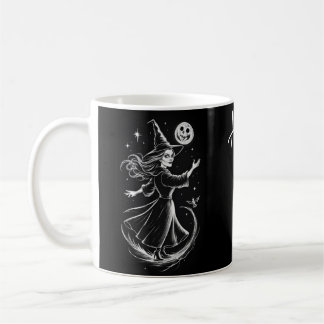 Caneca De Café Halloween, bruxa-de-bolso