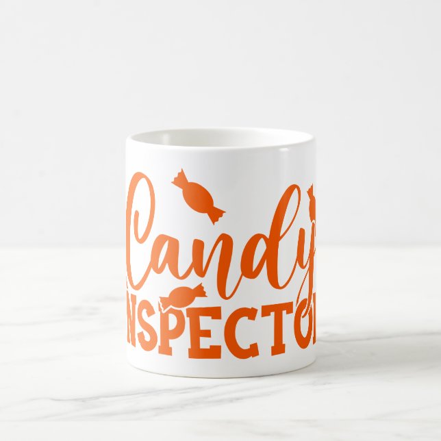 Caneca De Café Halloween Candy Inspetor (Centro)