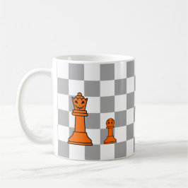 Caneca De Café Halloween Chess King e Pawn