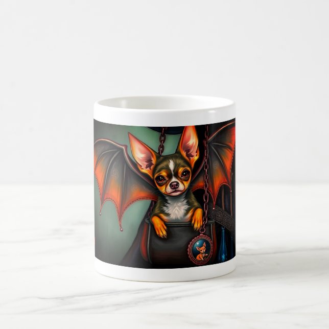 Caneca De Café Halloween Chihuahua (Centro)