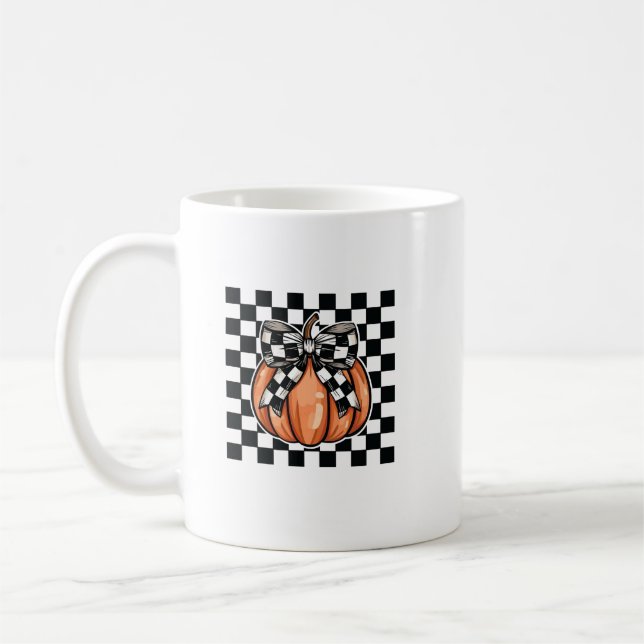 Caneca De Café Halloween Coquette Pumpkin (Esquerda)