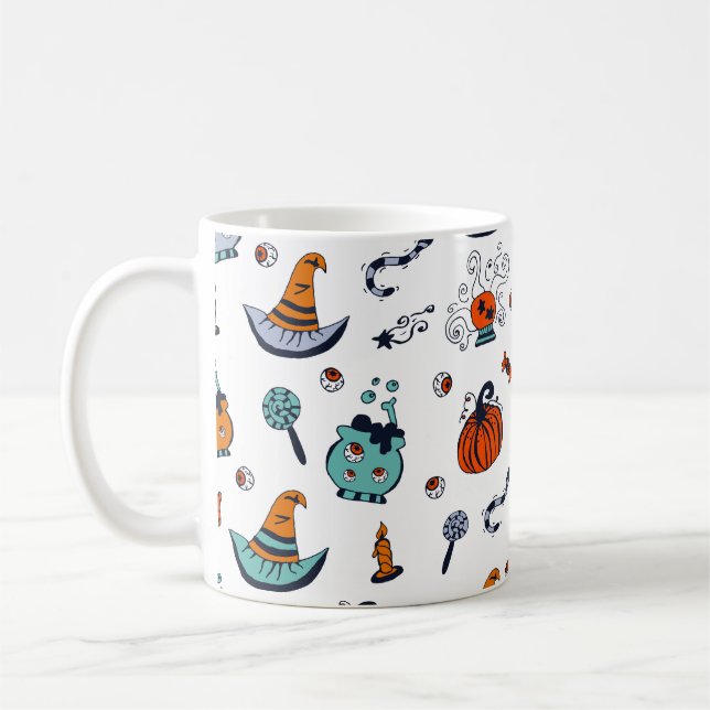 Caneca De Café Halloween Cute assustador (Esquerda)