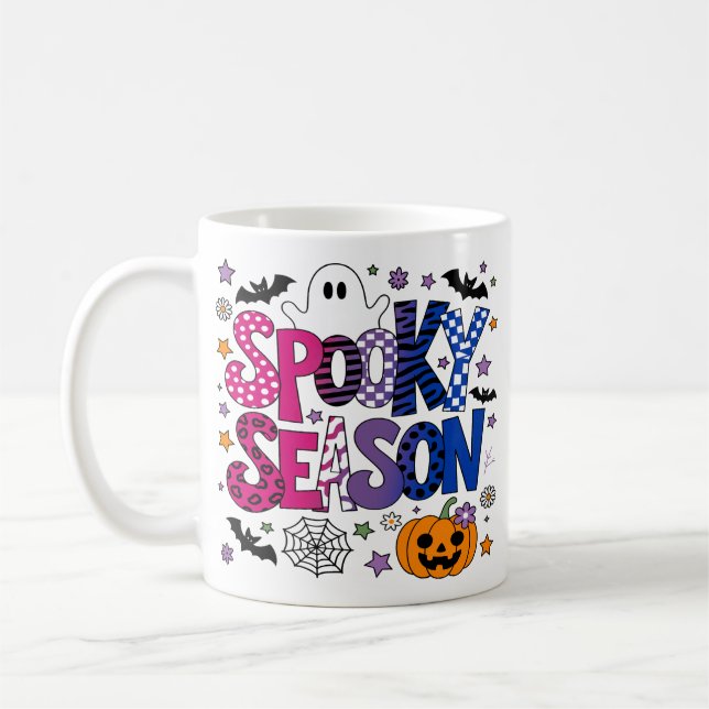 Caneca De Café Halloween da temporada bissexual Spooky (Esquerda)