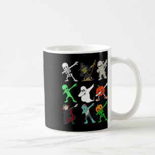 Caneca De Café Halloween Dabbing Skeleton Witold E Monstros
