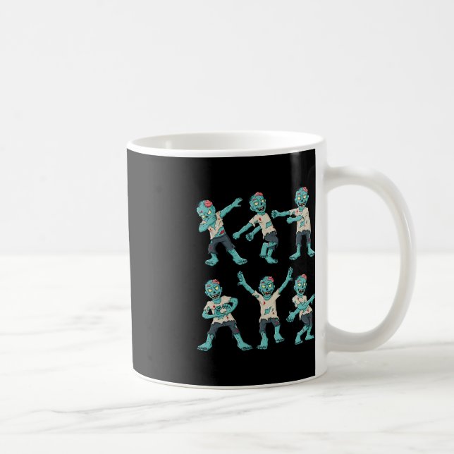 Caneca De Café Halloween Dançando Zombies Dançando Desafio Boys G (Direita)