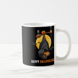 Caneca De Café Halloween De Abóbora Para Mulheres & Cão De En