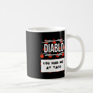 Caneca De Café Halloween DIABLO SAUCE Halloween, SAUCE