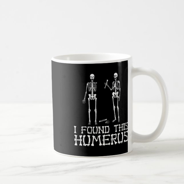 Caneca De Café Halloween Encontrei Este Humero Esqueleto Humoroso (Direita)