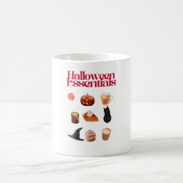 Caneca De Café Halloween Essentials Mug – Cute Spooky Coffee Cup