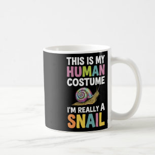 Caneca De Café Halloween Esta é a minha fantasia humana. Sou mesm