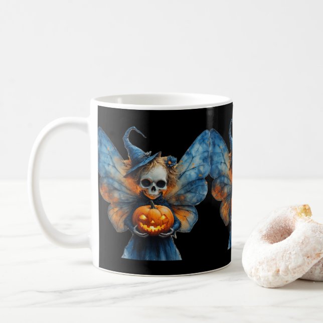 Caneca De Café Halloween Fairy (Com Donut)