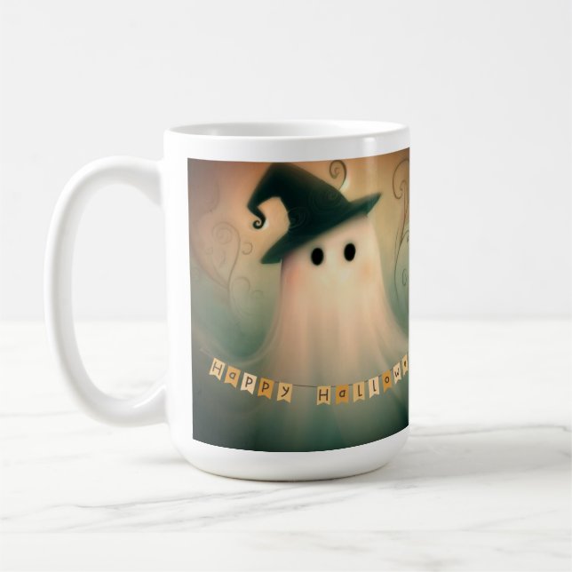 Caneca De Café Halloween/Fall/Autumn/Ghost (Esquerda)