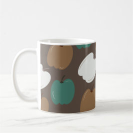 Caneca De Café Halloween Fall Pumpkins Earth Tone 
