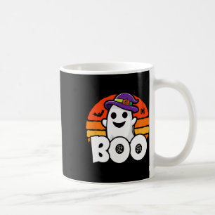 Caneca De Café Halloween - Fantasma Fofo Bruxa - Buu - Divertido 