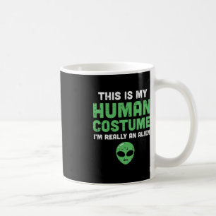 Caneca De Café Halloween Figurume Humano Sou Alienígena Homens En
