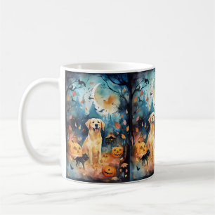 Caneca De Café Halloween Finnish Lappund Com Abóboras Assustador 
