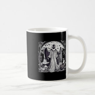 Caneca De Café Halloween Ghost Spooky Scary Graveyard Impressão
