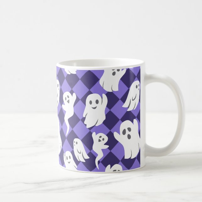 Caneca De Café Halloween Ghosts (Direita)