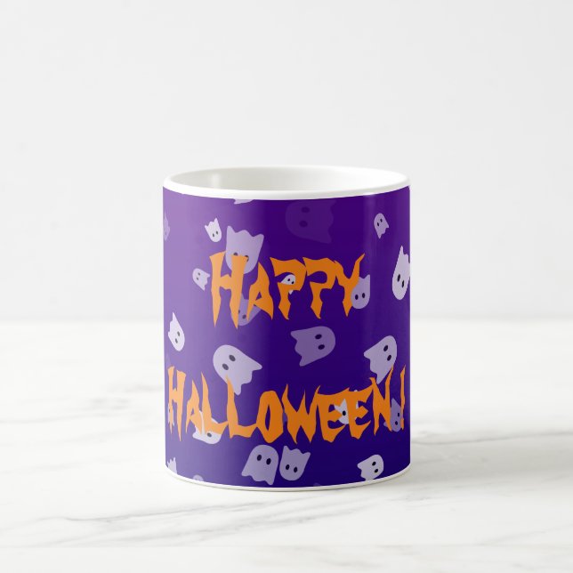 Caneca De Café Halloween Ghosts (Centro)
