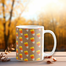 Caneca De Café Halloween Goodie Candy Corn