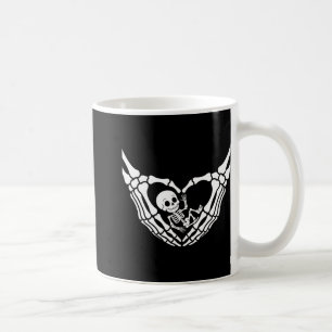Caneca De Café Halloween Grávida Bebê Esqueleto Estranho Nova Est