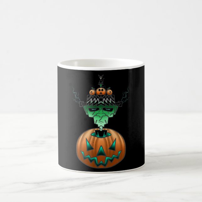 Caneca De Café Halloween Horror Punk Zombie (Centro)