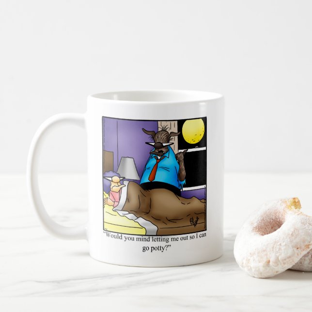 Caneca De Café Halloween Humor Coffee Mug (Com Donut)