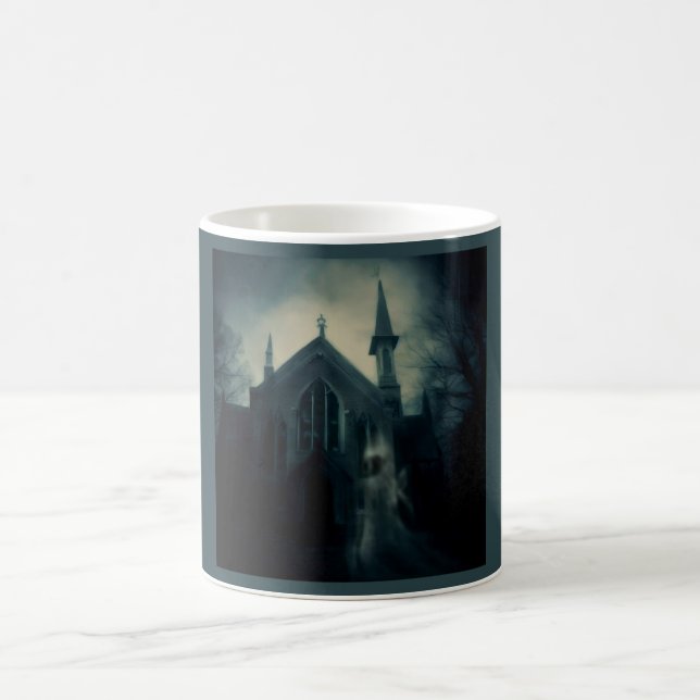 Caneca De Café Halloween - Igreja Assombrada 2 (Centro)