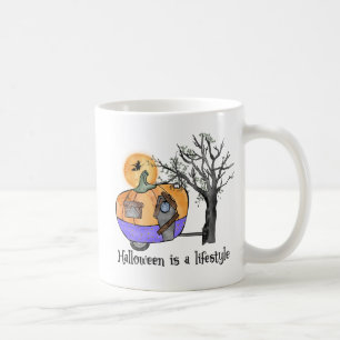 Caneca De Café Halloween Is A Lifestyle   Camper   Trailer