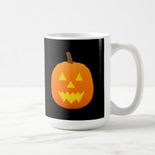 Caneca De Café Halloween: Jack-O-Lanterna: Abóbora: Mug De Café