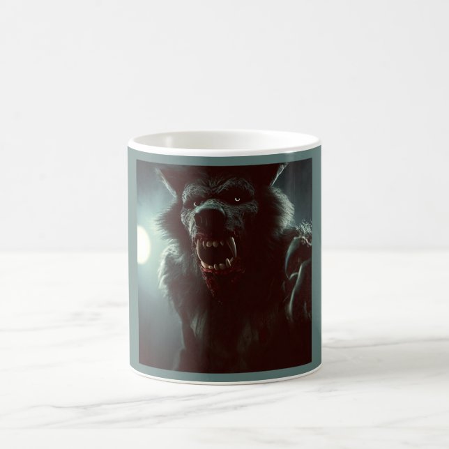 Caneca De Café Halloween - Lobisomem 2 (Centro)