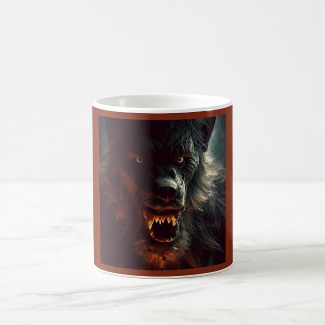 Caneca De Café Halloween - Lobisomem 3 (Centro)
