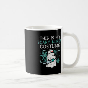 Caneca De Café Halloween Minha Enfermeira Assustadora Costume Eng