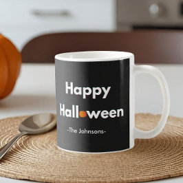 Caneca De Café Halloween Minimalista Moderno – Personalizado