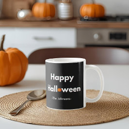 Caneca De Café Halloween Moderno Minimalista - Personalizado