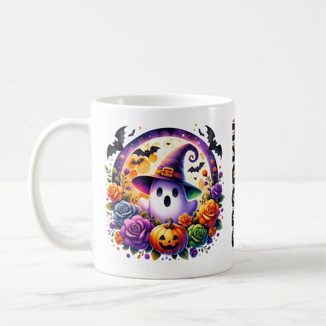Caneca De Café Halloween Mug com Fantasma (Esquerda)