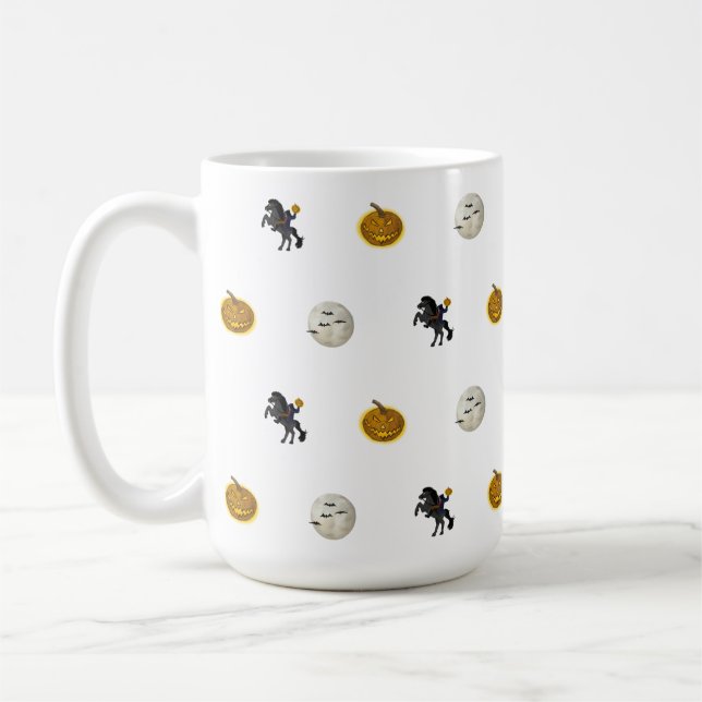 Caneca De Café Halloween Mug Sem Cabeça Cavaleiro com Sono Hollow (Esquerda)