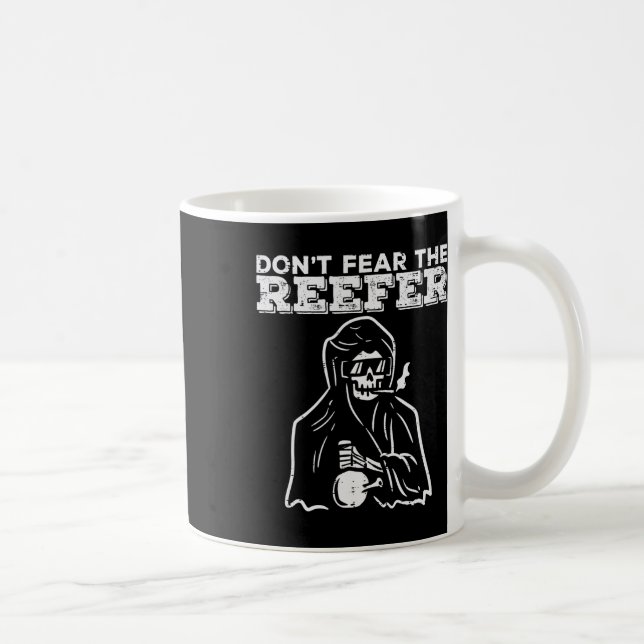Caneca De Café Halloween Não Tem Medo De Reverter Grim Reaper Fun (Direita)