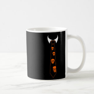 Caneca De Café Halloween Necktie Skeleton Halloween Costume