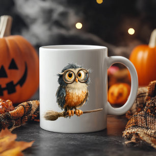 Caneca De Café Halloween Owl