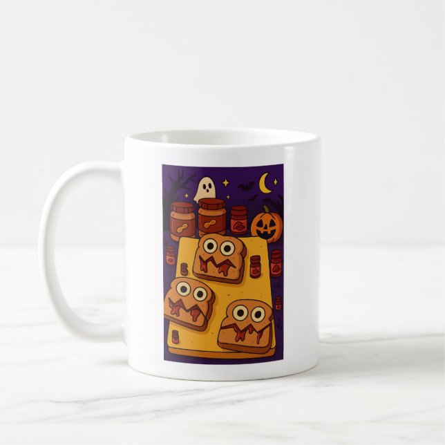 Caneca De Café Halloween P&J (Esquerda)